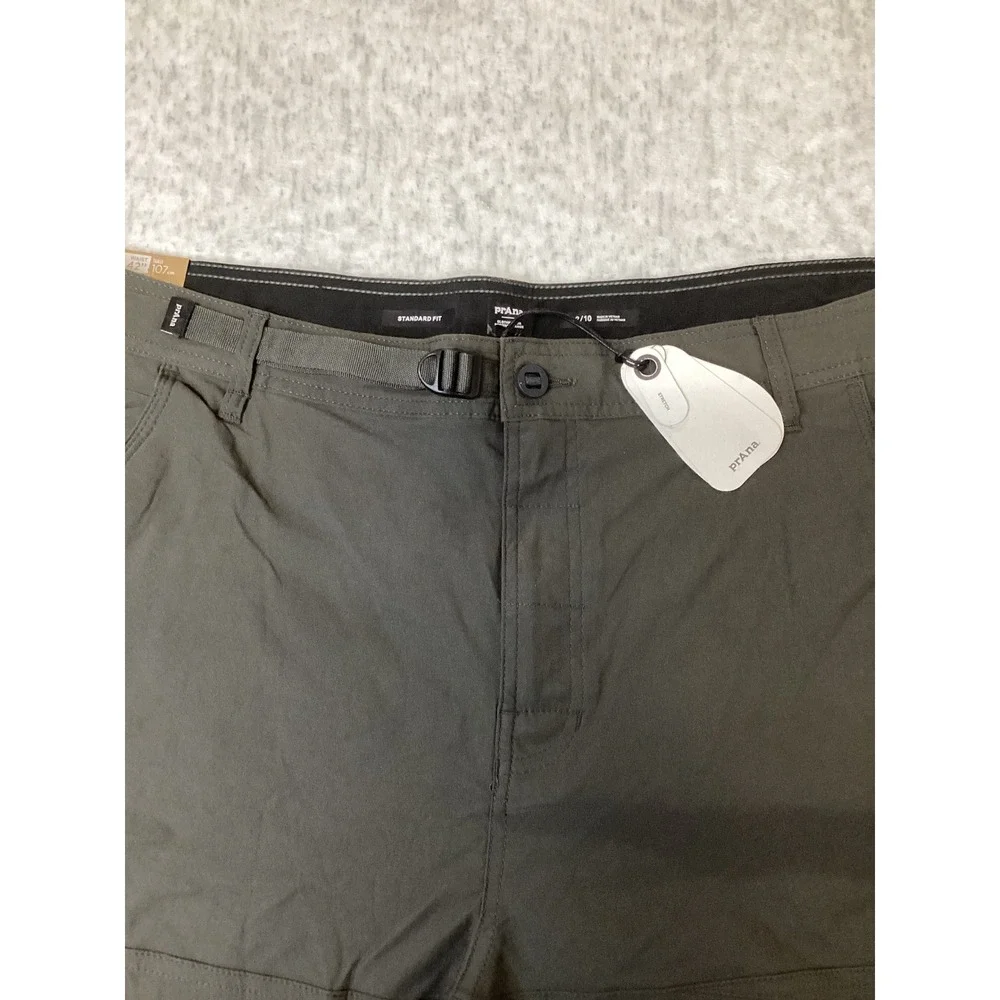 Prana Stretch Zion Short II Mens 42 Dark Iron Gray Hiking Cargo Shorts 1969751